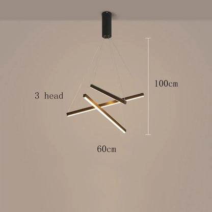 Modern Black Multi-Light LED Pendant Chandelier - Decorbites