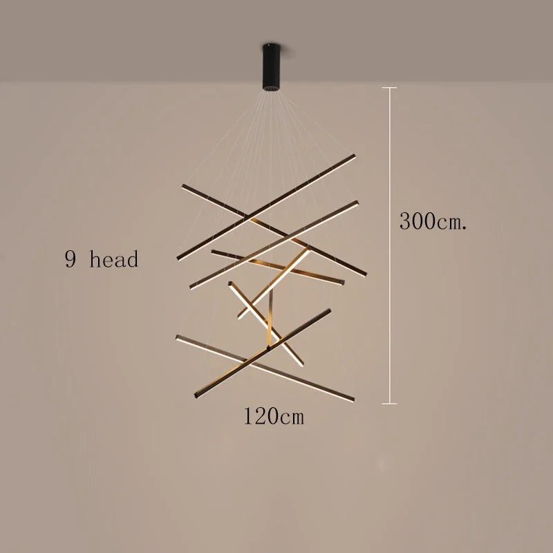 Modern Black Multi-Light LED Pendant Chandelier - Decorbites