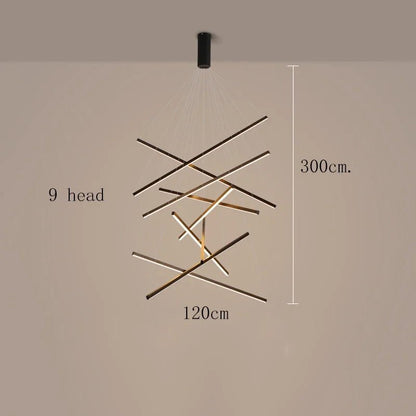Modern Black Multi-Light LED Pendant Chandelier - Decorbites