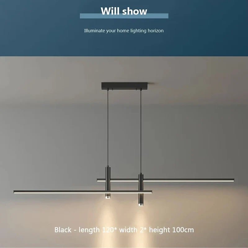 Modern Black or Gold Dimmable LED Pendant Light - Decorbites
