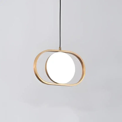 Modern black oval adjustable angle pendant light with warm brass frame and glowing glass panel for dining room decorbites adjustable angle