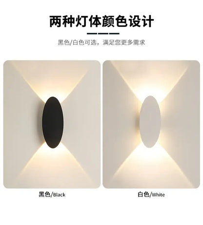 Modern black oval led outdoor porch wall light with a sleek matte finish for decorbites led outdoor wall light decor