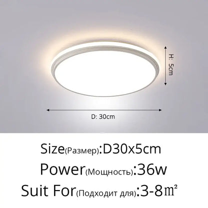 Modern black rectangular led ceiling lamps featuring a circular white led ceiling light with a sleek silver frame for decorbites ceiling lamps