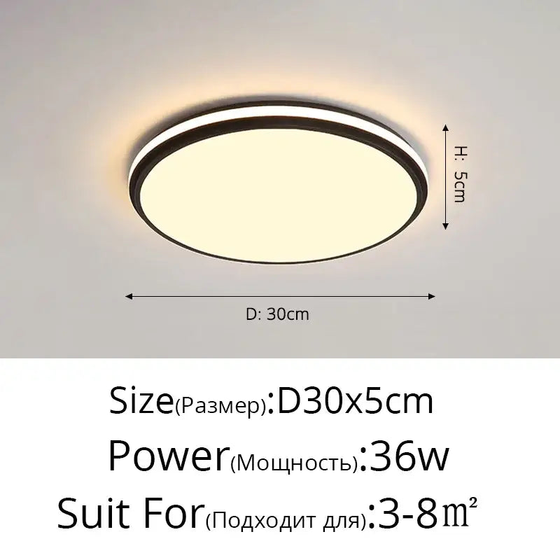 Modern black rectangular led ceiling lamps featuring a circular ceiling lamp with black frame and warm white glow for living room decorbites led ceiling