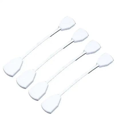 White plastic safety latches with sleek elongated design for decorbites ceiling track ceiling track rail connector set