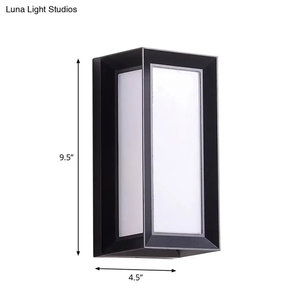 Modern black sound activated wall sconce with frosted glass panels minimalist design 220v-240v bedroom light