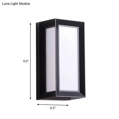 Modern black sound activated wall sconce with frosted glass panels minimalist design 220v-240v bedroom light