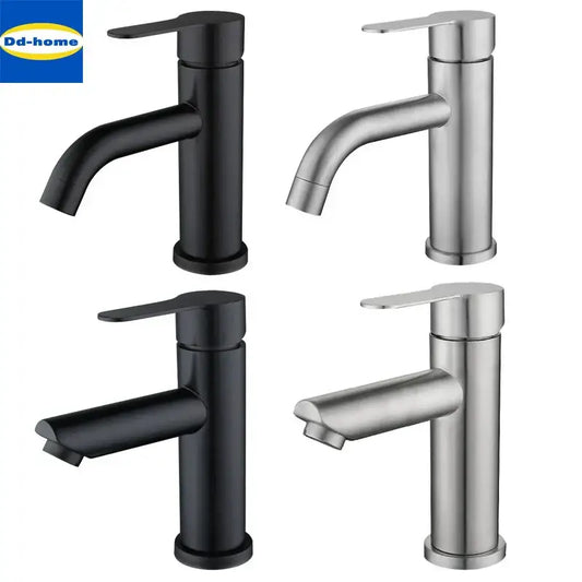 Modern black stainless steel single handle bathroom faucet with sleek decorbites black stainless design