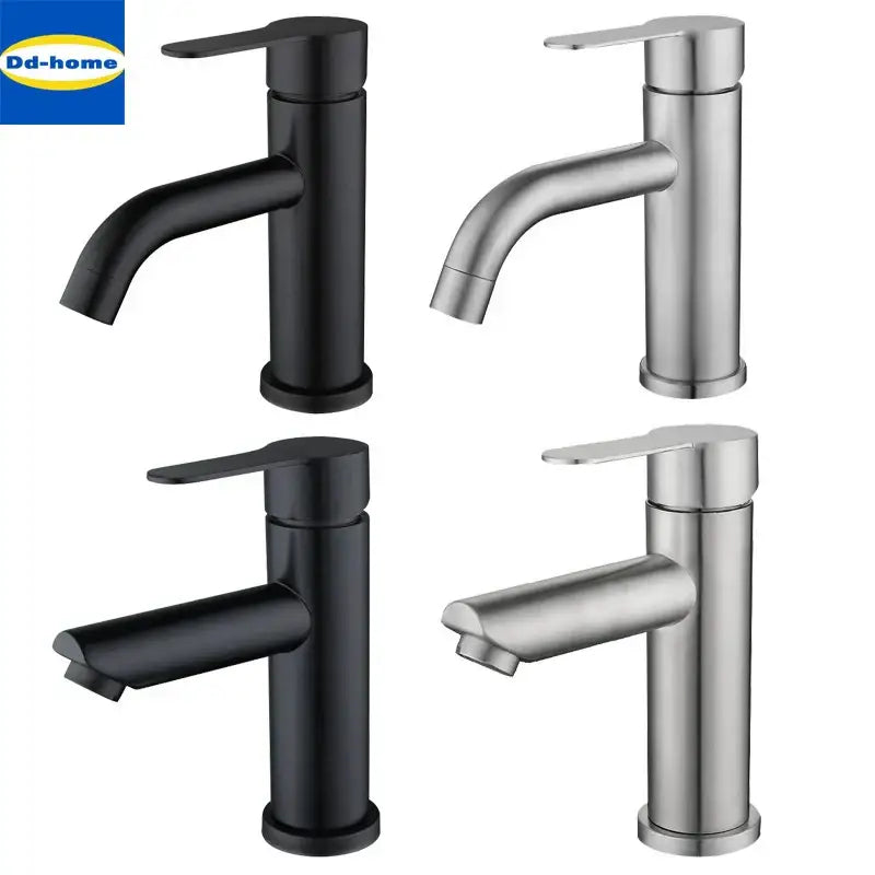 Modern black stainless steel single handle bathroom faucet with sleek decorbites black stainless design