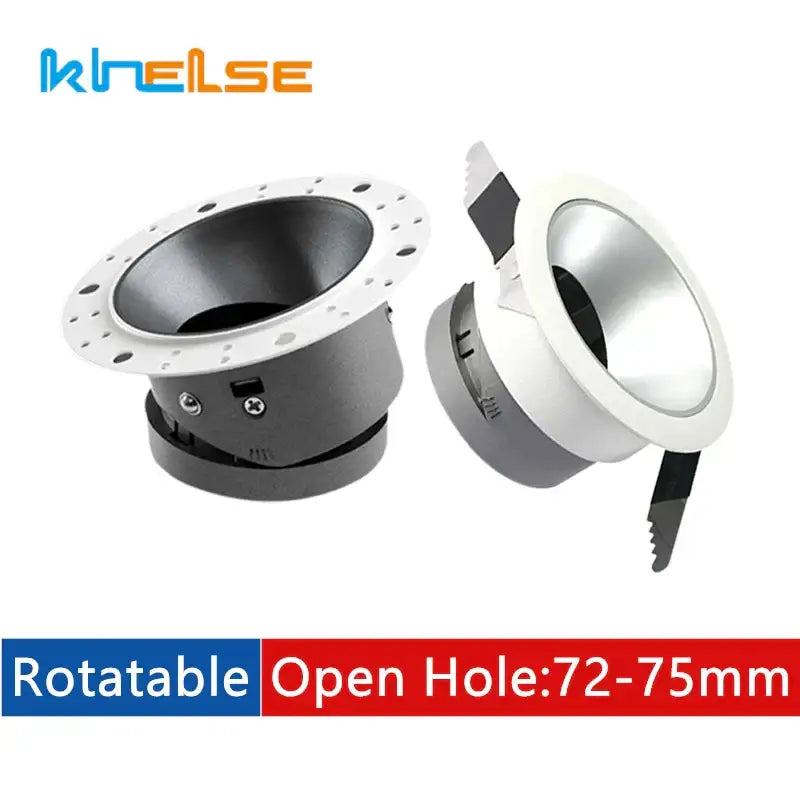 Modern black and white gu10 mr16 ceiling downlight with rotatable recessed fixtures and decorbites adjustable mounting holes