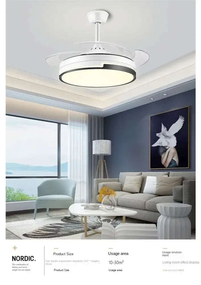 White ceiling fan with integrated led light and blade design in modern black and white decorbites copper ceiling fan for bedroom