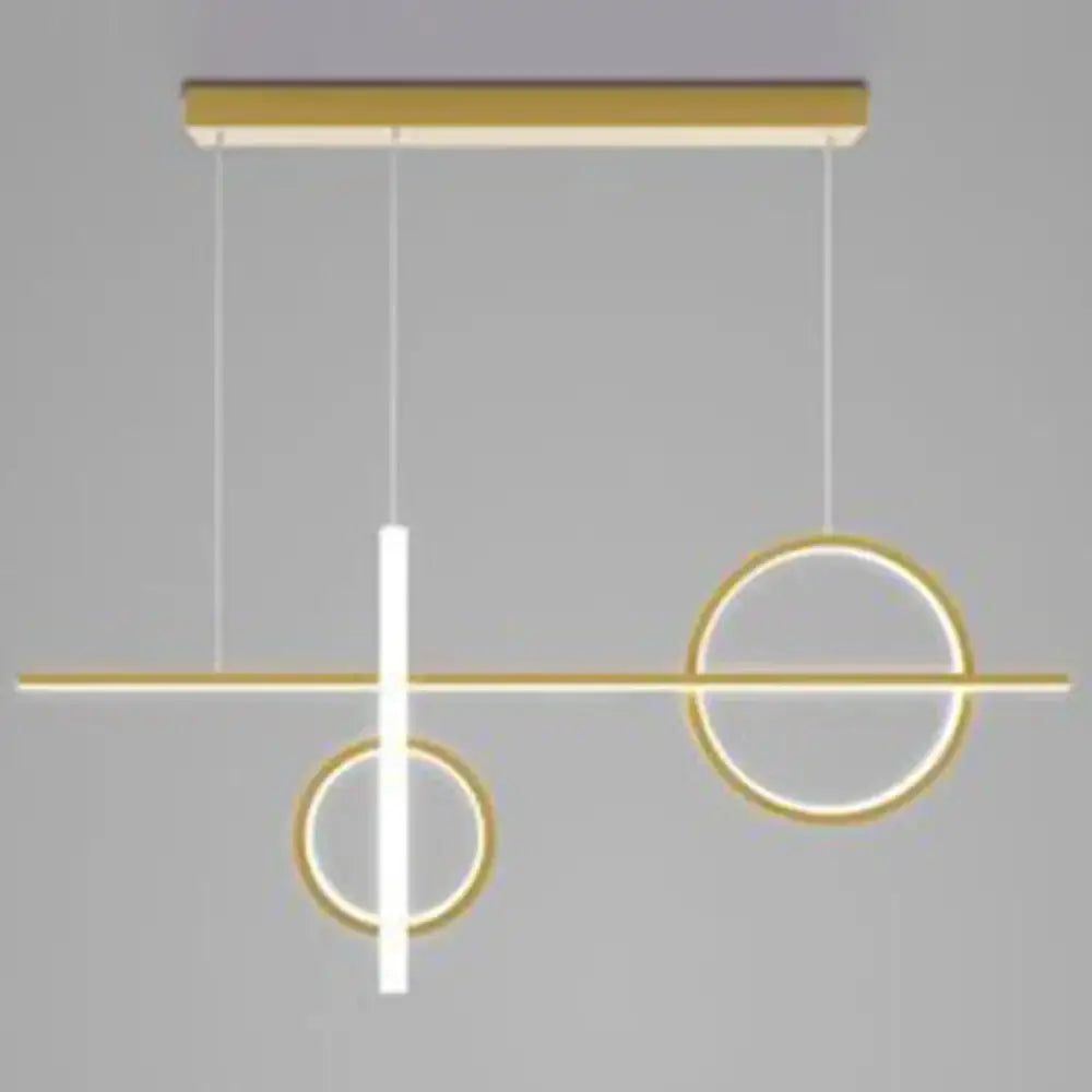 Modern black and white geometric pendant light with acrylic shade featuring gold-toned 110v-120v sleek led design