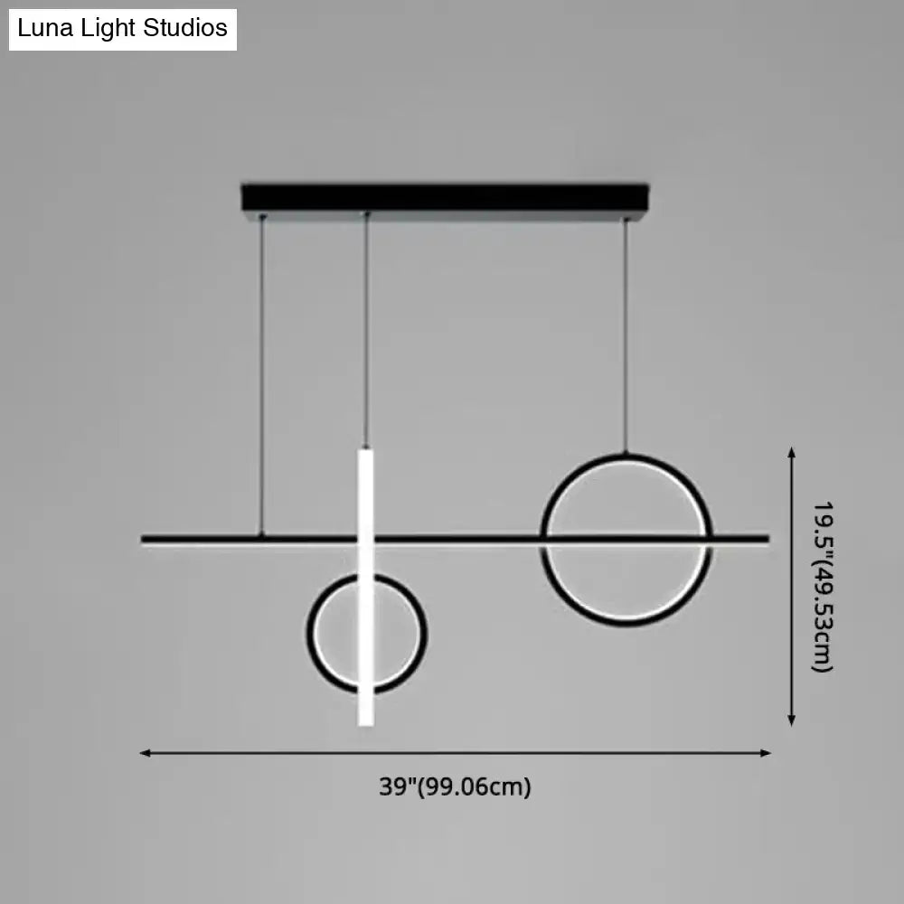 Modern black and white geometric pendant light with acrylic shade compatible with 110v-120v and 220v-240v power