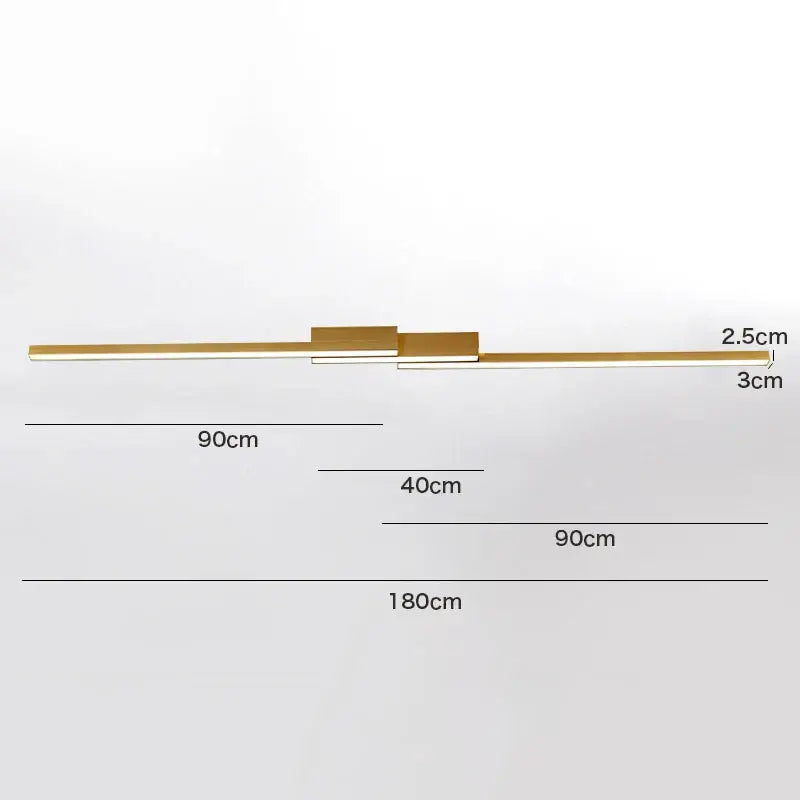 Modern black and white linear led ceiling light with gold-toned adjustable wall sconce for decorbites led ceiling decor