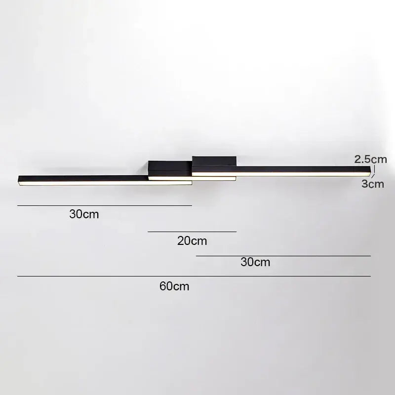 Modern black and white LED wall sconce with sleek minimalist design for living room decorbites LED ceiling light