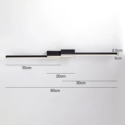 Modern black and white LED wall sconce with sleek minimalist design for living room decorbites LED ceiling light