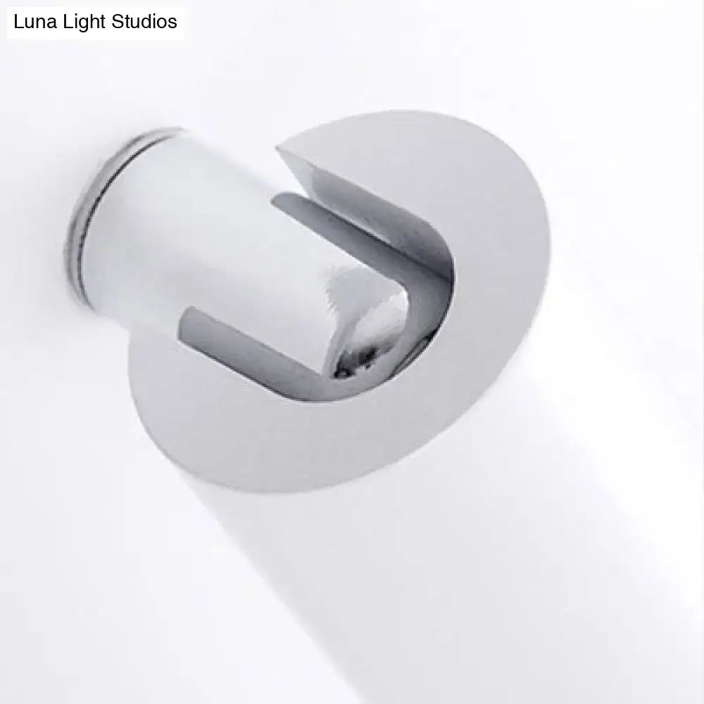 Chrome-finished metal hook with sleek modern design for black white metal acrylic wall lamp living room led sconce