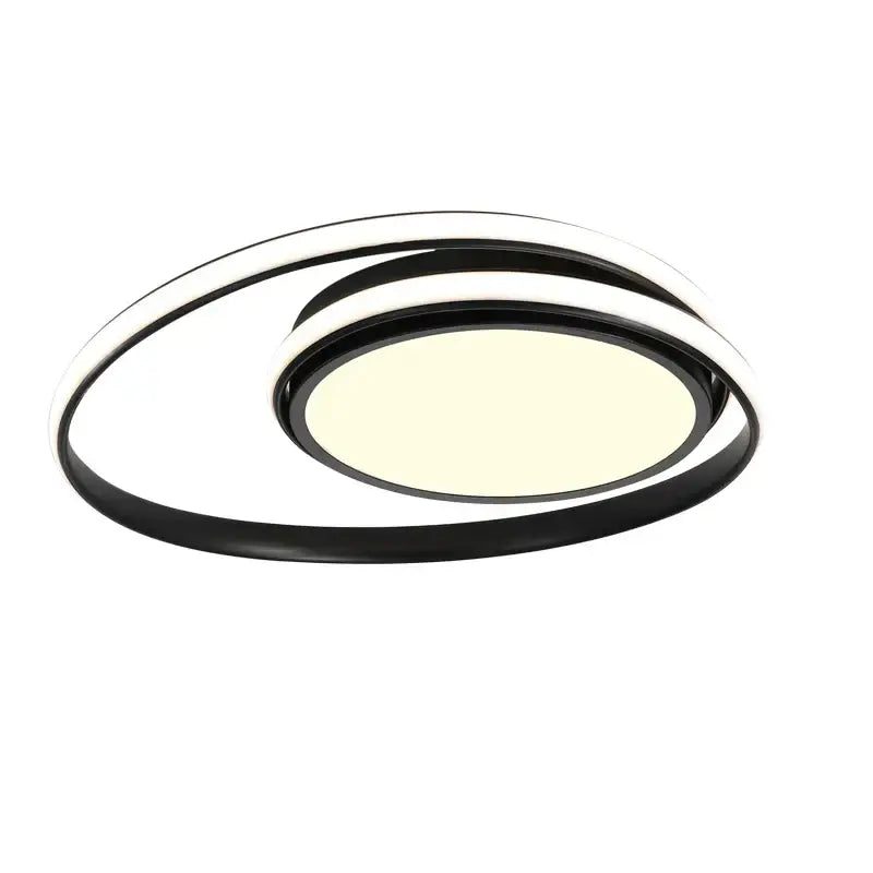 Modern black and white minimalist led ceiling light with sleek circular design for living room decorbites led ceiling light