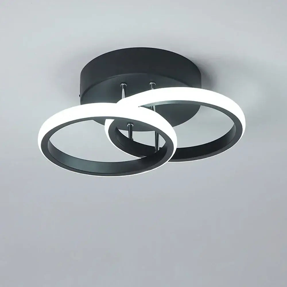 Modern black and white minimalist led ceiling light with circular design ideal for living room decorbites led ceiling light