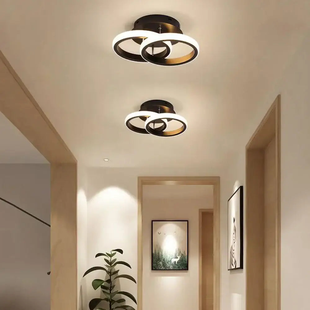 Modern black and white minimalist led ceiling light with sleek circular design for living room decorbites led ceiling light