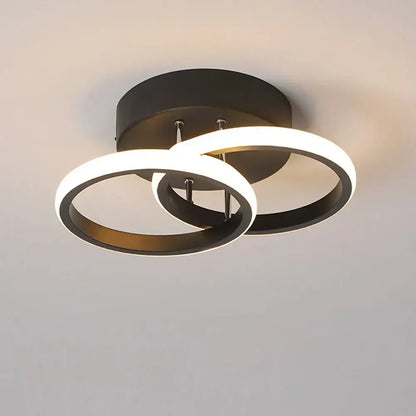 Modern black and white circular led ceiling light with sleek minimalist design for living room decorbites led ceiling light