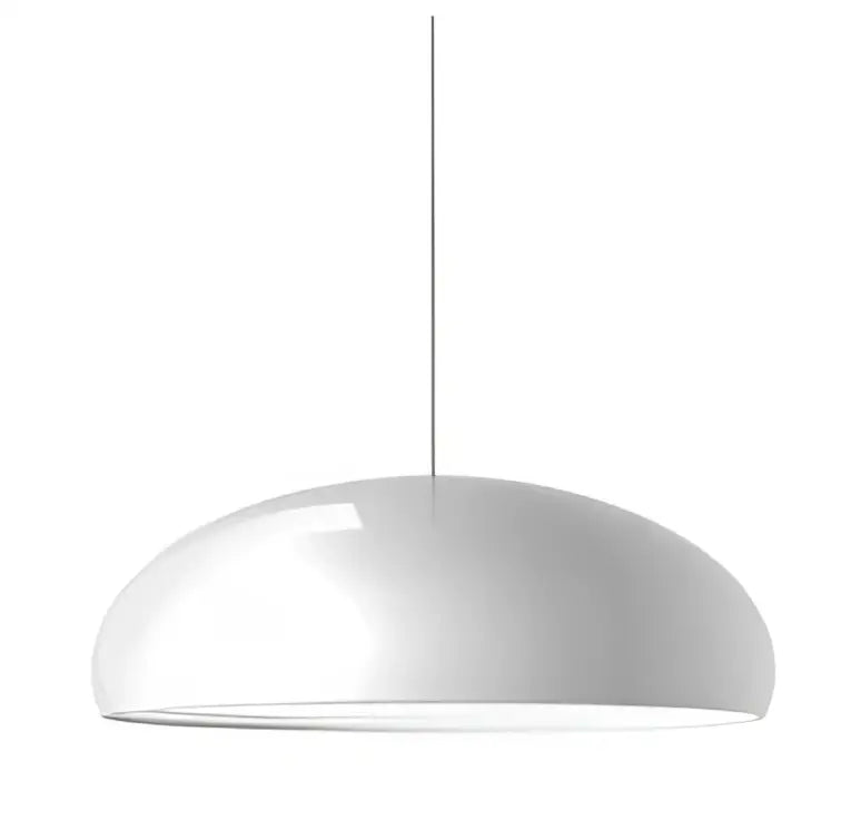 White glossy dome-shaped decorbites led pendant lights with sleek minimalist design for living dining kitchen and restaurant