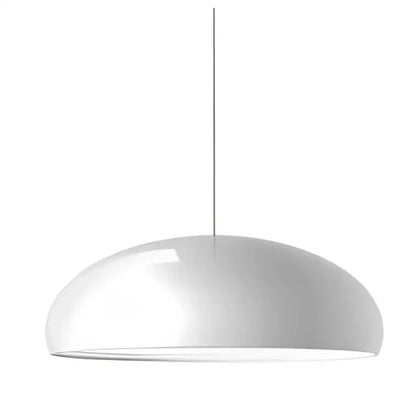 White glossy dome-shaped decorbites led pendant lights with sleek minimalist design for living dining kitchen and restaurant