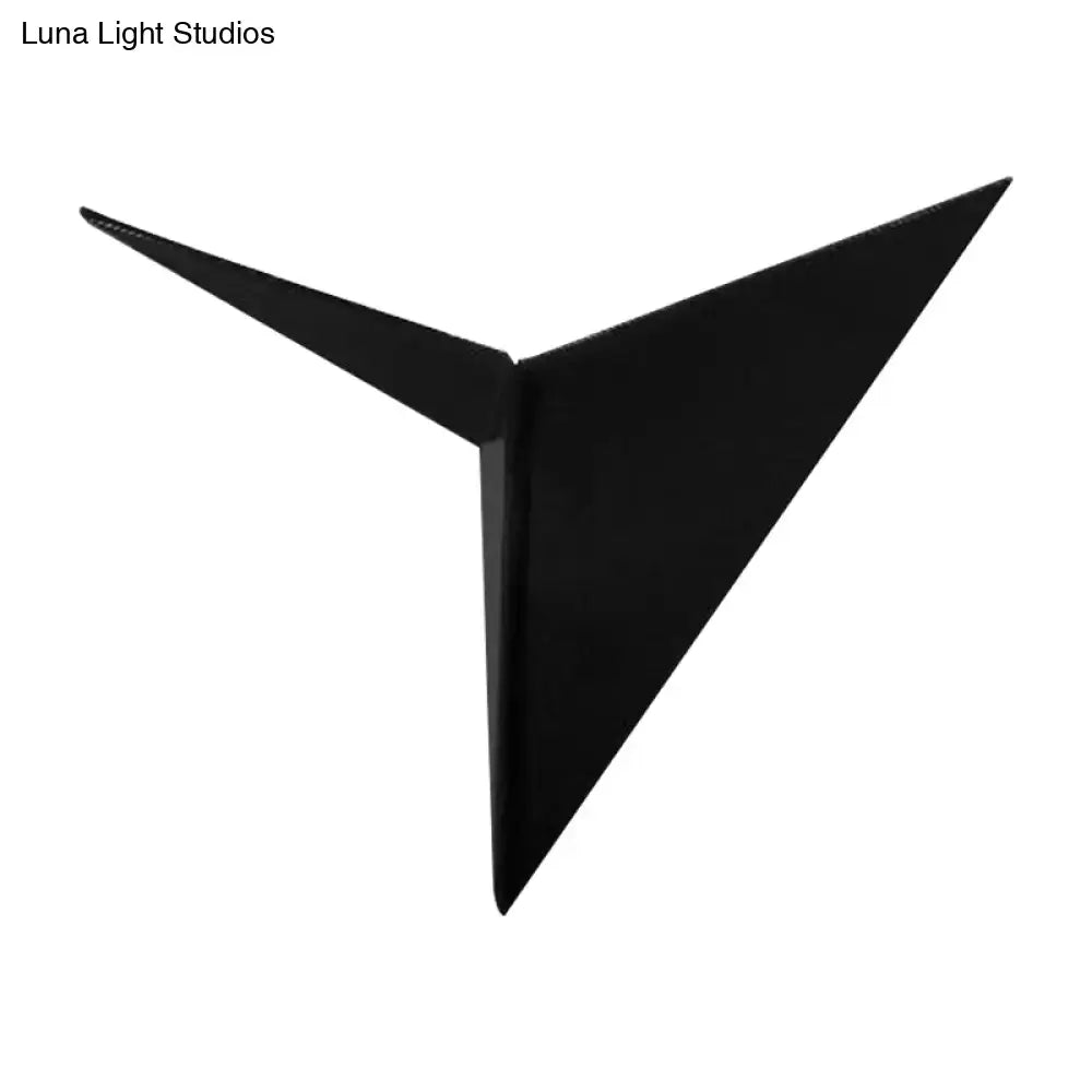 Modern black and white triangle sheet wall lamp with sleek design for bedroom wall lamp and sheet wall lamp use