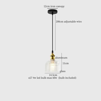 Modern blue red and gold decorbites colorful glass led hanging lamp with black iron canopy and aluminum fixture for dining room decor
