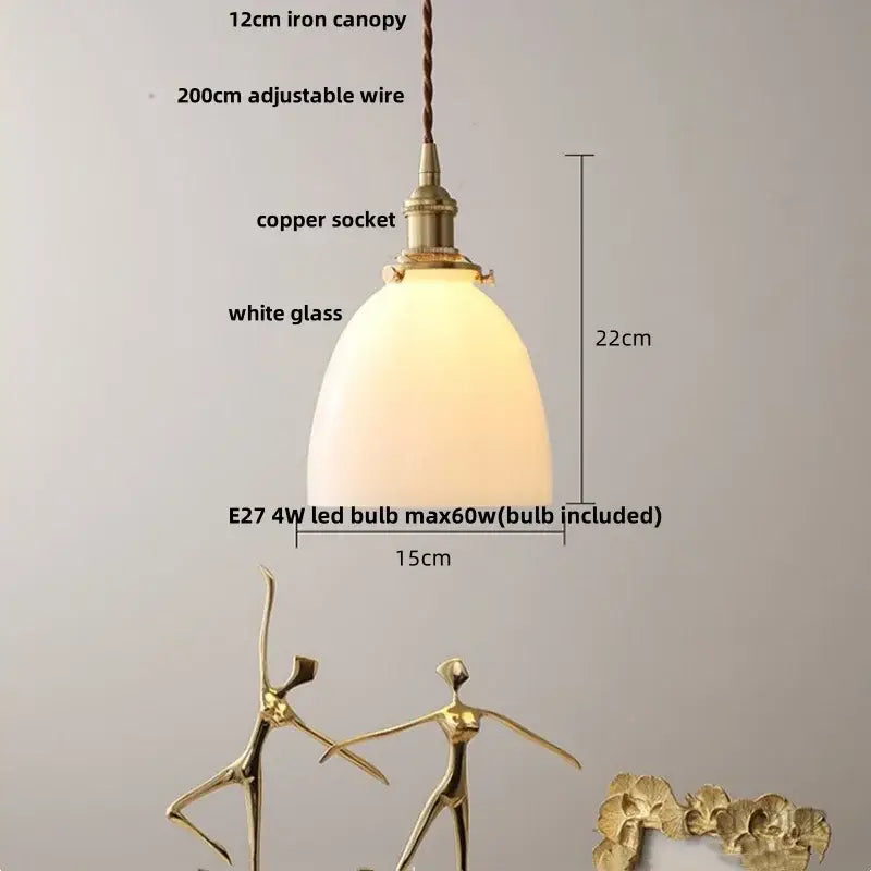 A modern brass pendant lamp with clear glass led white shade and iron canopy for dining room decorbites clear glass lighting