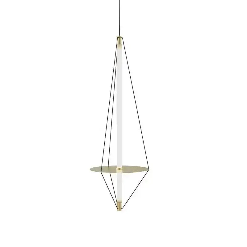 Modern brass and white led disc pendant light with sleek geometric design and gold-toned accents for bedroom decorbites pendant light