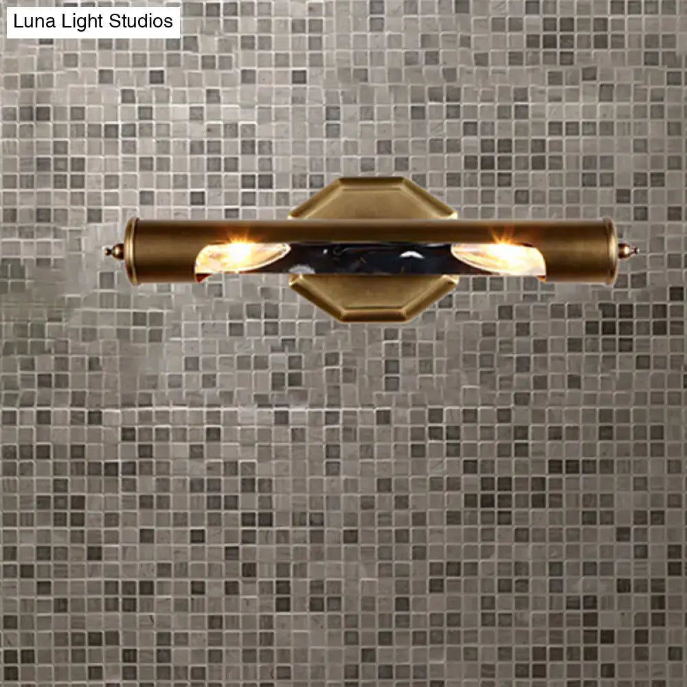 Modern brass and black glass wall light with brass finish two warm lights 220v 240v 110v 120v for bedroom use