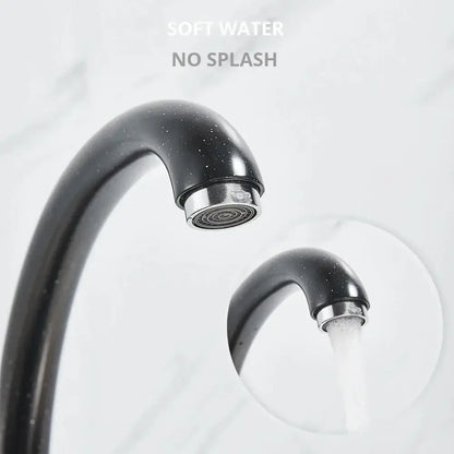 Modern brass black kitchen sink faucet with curved swivel spout in black kitchen sink decorbites brass black design