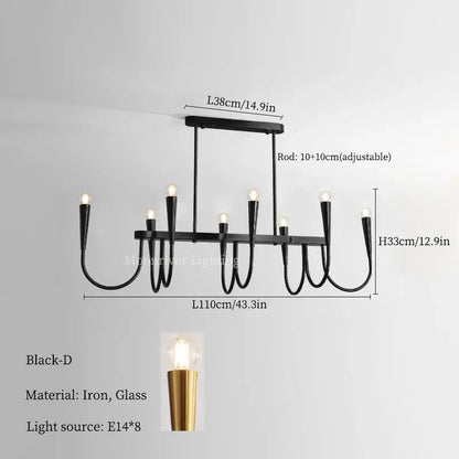 Modern brass black pendant chandelier with black wrought iron frame glass shades and gold finished bulb holders decorbites black pendant