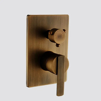 Modern brass concealed 3 way shower mixer set in brass finished decorbites brass concealed with two control knobs