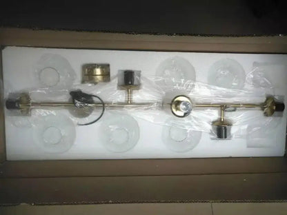 Modern brass glass ball metal pendant lights featuring five adjustable glass shades for kitchen bar decorbites glass ball lighting
