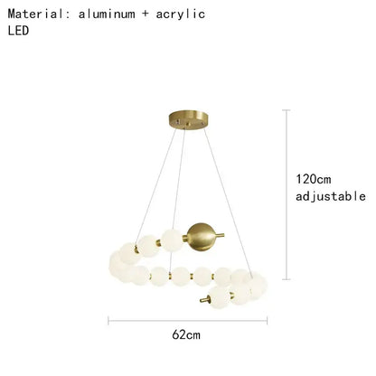 Modern brass round led pendant lights feature a gold-toned brass round led chandelier with frosted acrylic spheres decorbites brass round