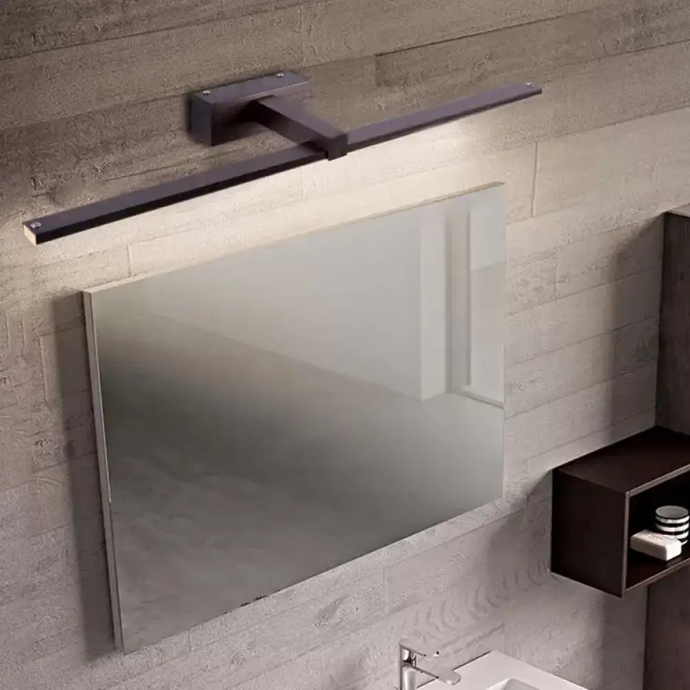 Modern matte black wall mount light fixture with sleek minimalist design for tubular vanity lighting in bathroom use
