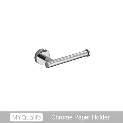 Chrome finished toilet paper holder with sleek modern design and polished surface from decorbites brushed gold bathroom hardware set