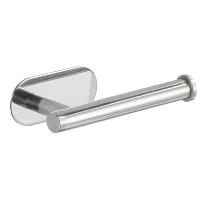 Modern brushed gold stainless steel toilet paper holder with shiny chrome finish and sleek modern design for kitchen use