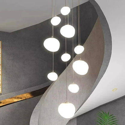 Modern Brushed Stainless Acrylic Multi-Head Pendant Light - Decorbites