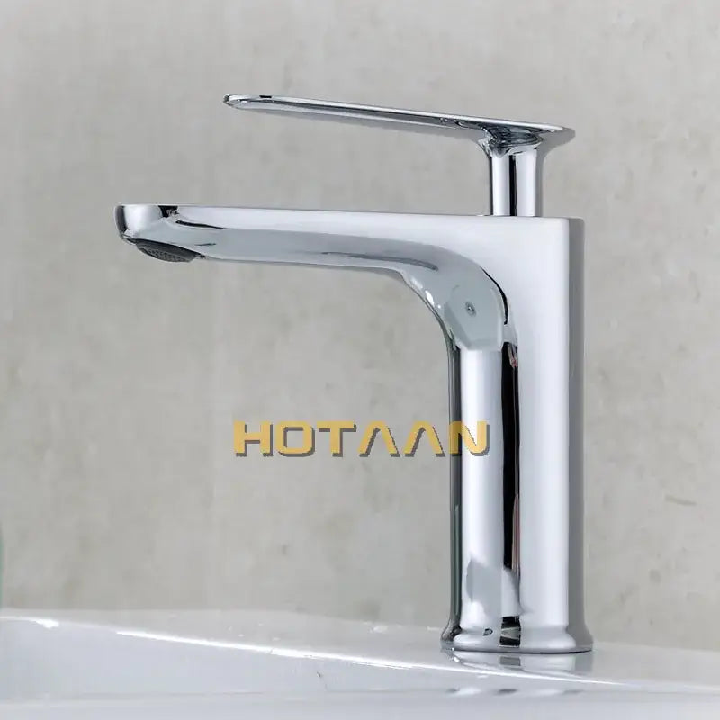 Modern chrome basin mixer faucet with sleek chrome finish and single mixer faucet handle for bathroom use decorbites basin mixer