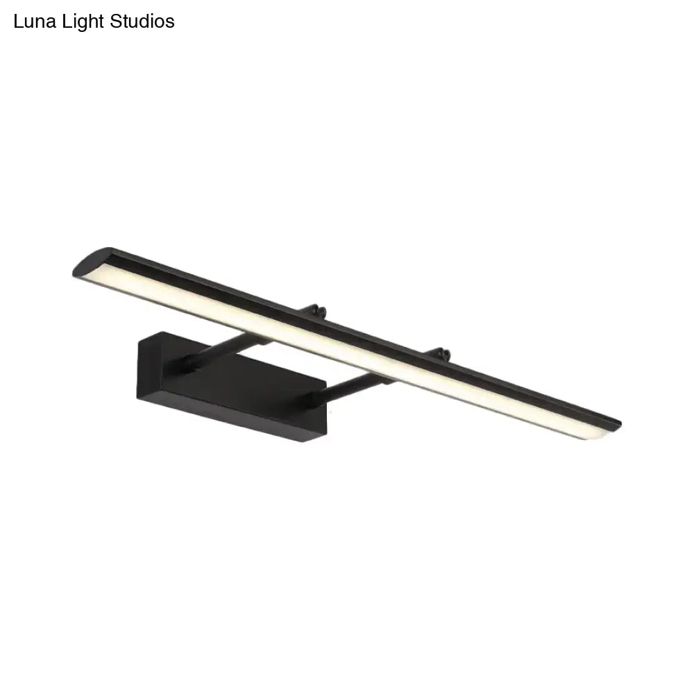 Black modern led wall sconce with sleek rectangular design and matte finish featuring maximum bulb wattage light type