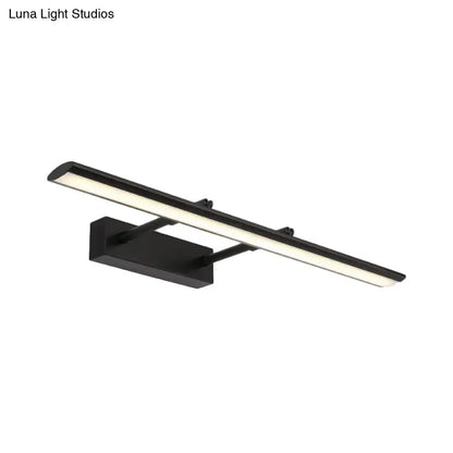 Black modern led wall sconce with sleek rectangular design and matte finish featuring maximum bulb wattage light type