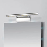 Modern chrome led wall light with pivot joint featuring sleek rectangular design and evenly spaced bulbs for 220v-240v voltage