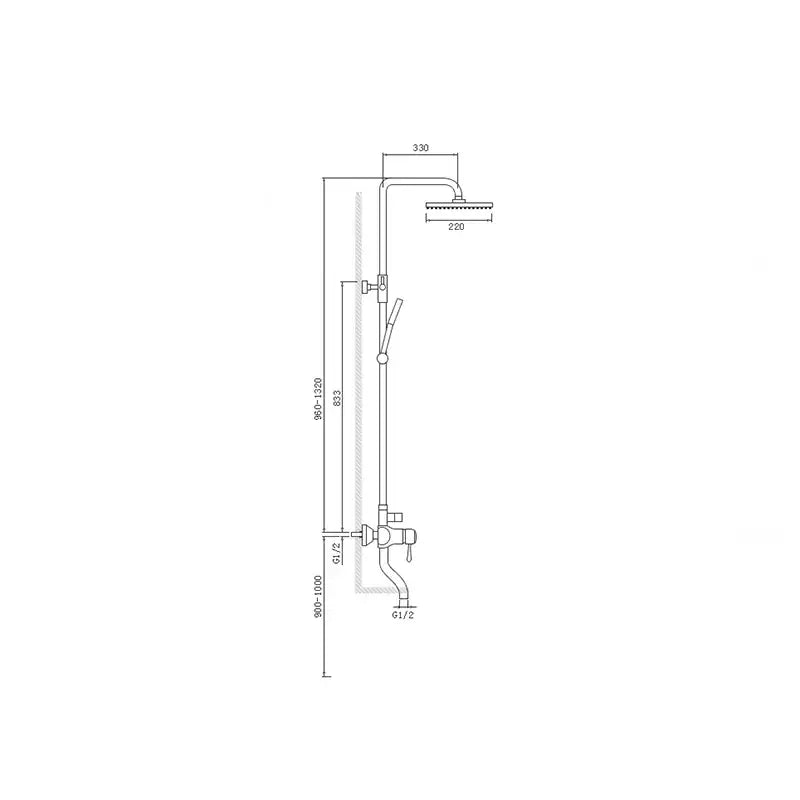Modern chrome rain shower faucet set with rectangular rainhead and handheld spray for bathroom shower faucet use
