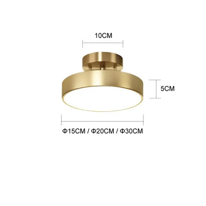 Modern circular brass led ceiling chandelier with gold finish and frosted glass diffuser for living room decorbites brass led
