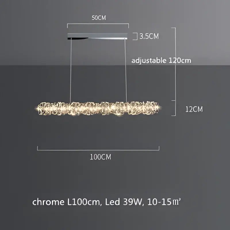 Modern circular textured crystal chandelier pendant light with chrome finish and sparkling crystal accents by decorbites dimmable crystal