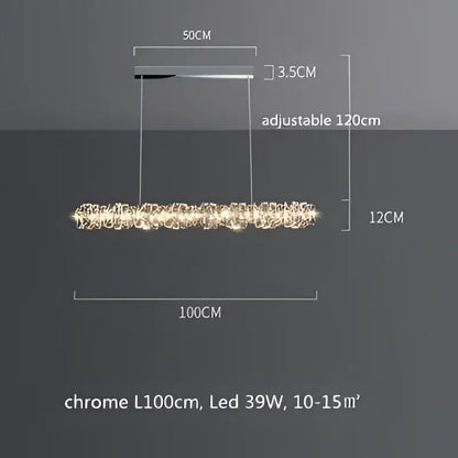 Modern circular textured crystal chandelier pendant light with chrome finish and sparkling crystal accents by decorbites dimmable crystal