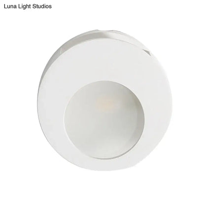 Modern circular white recessed ceiling wall sconce lamp with minimalist design for living room 220v-240v 110v-120v use